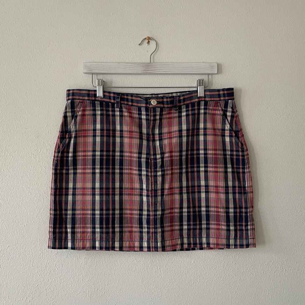 Ralph Lauren Sport Mini Skirt Plaid Faded 
Madras Cotton - Picture 16 of 16